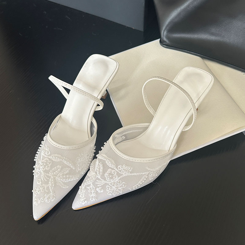 Women Shoes Brand - 2026 우아한 슬링백 샌들 여성 얇은