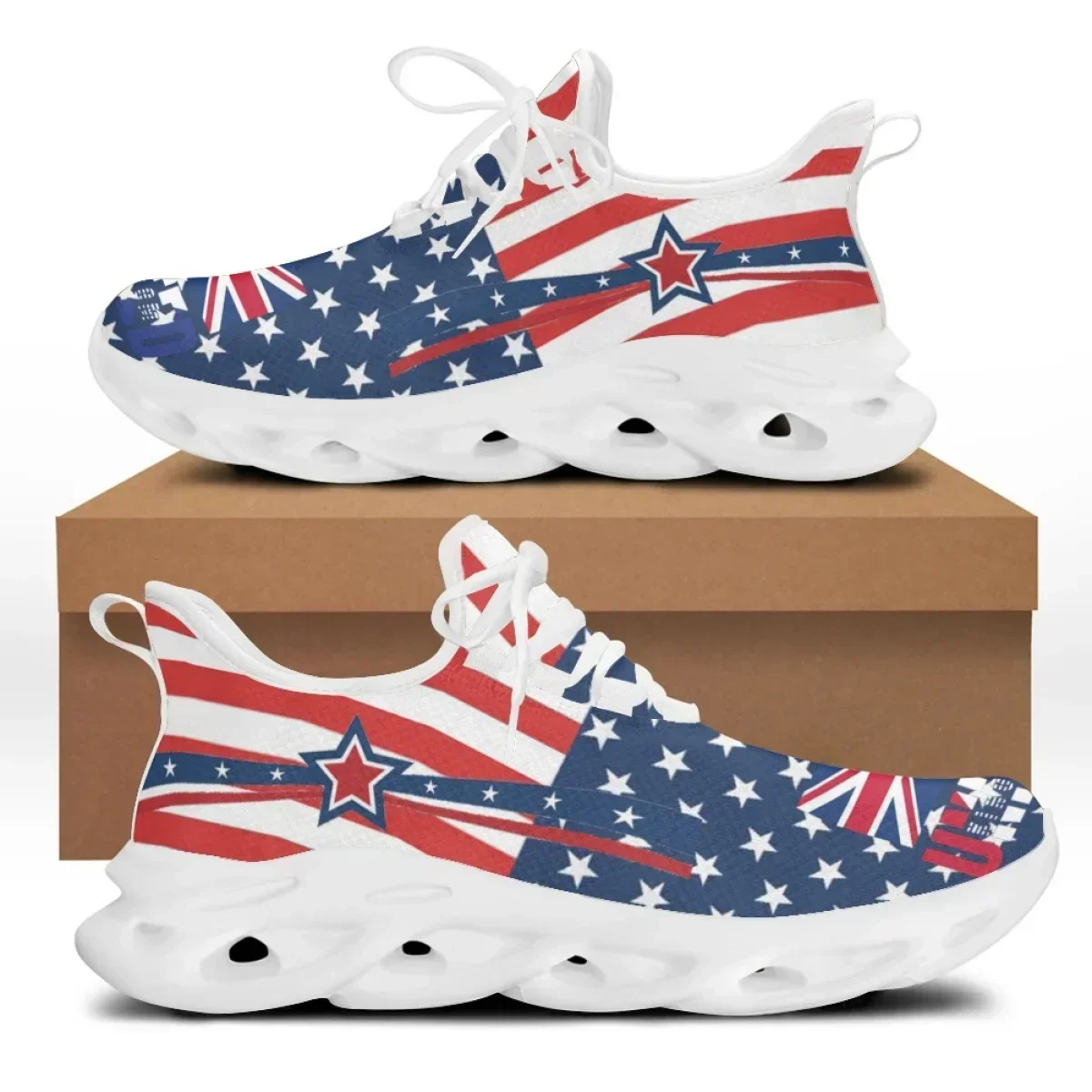 Women'S Shoes Liberty - 7.4 미국 국기 자유의 여신상 프린트