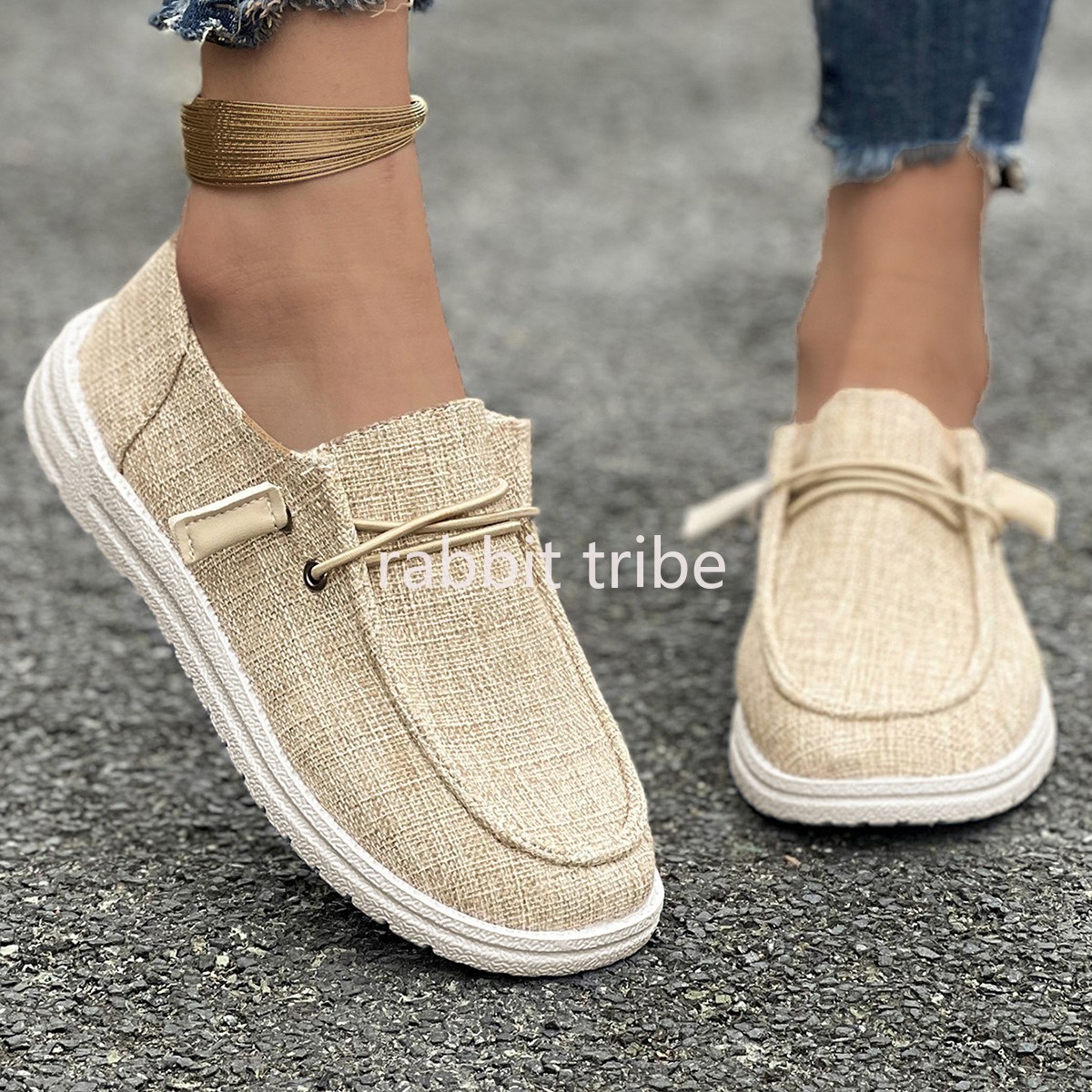 Loafer Flat Women - 2026년 신상 트렌디 캔버스 캐주얼 스포츠