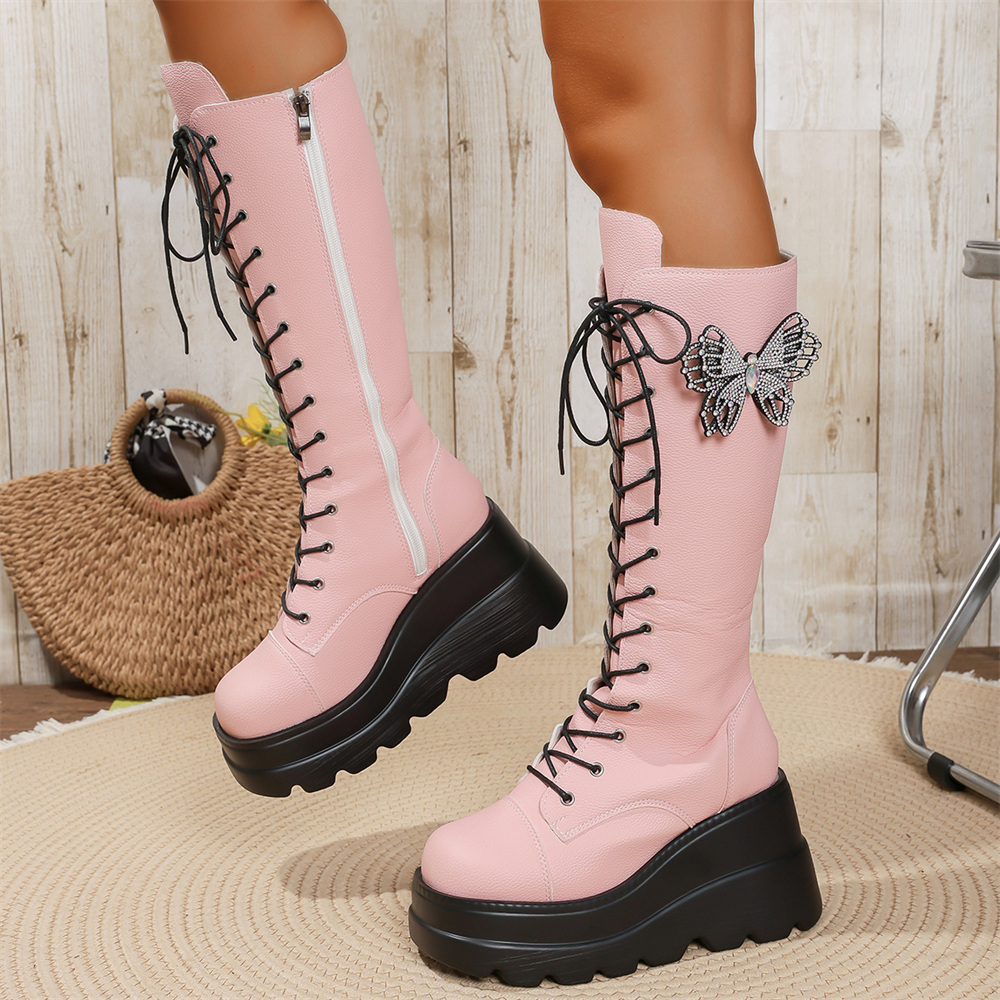 Women'S Shoes Y2K - 유럽 사이즈 43 Y2K 핑크 나비