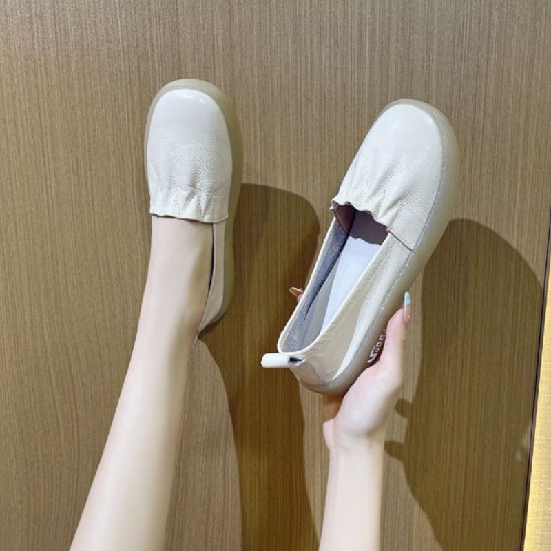 Loafer Flat Women - 봄과 가을 ​ 여성용 화이트 로퍼