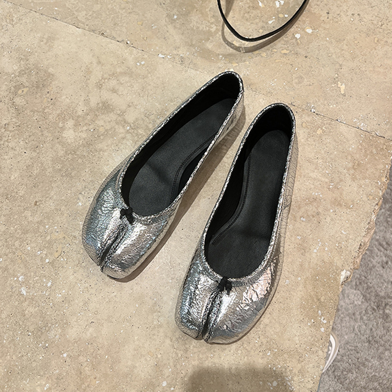Women Shoes For Walking - 여성용 빈티지 스플릿 토 메리 제인