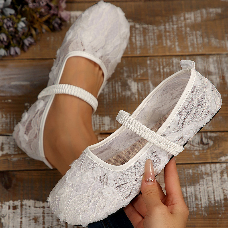 Women'S Shoes Round Toe - 여성 신발 통기성 메쉬 플랫 신발