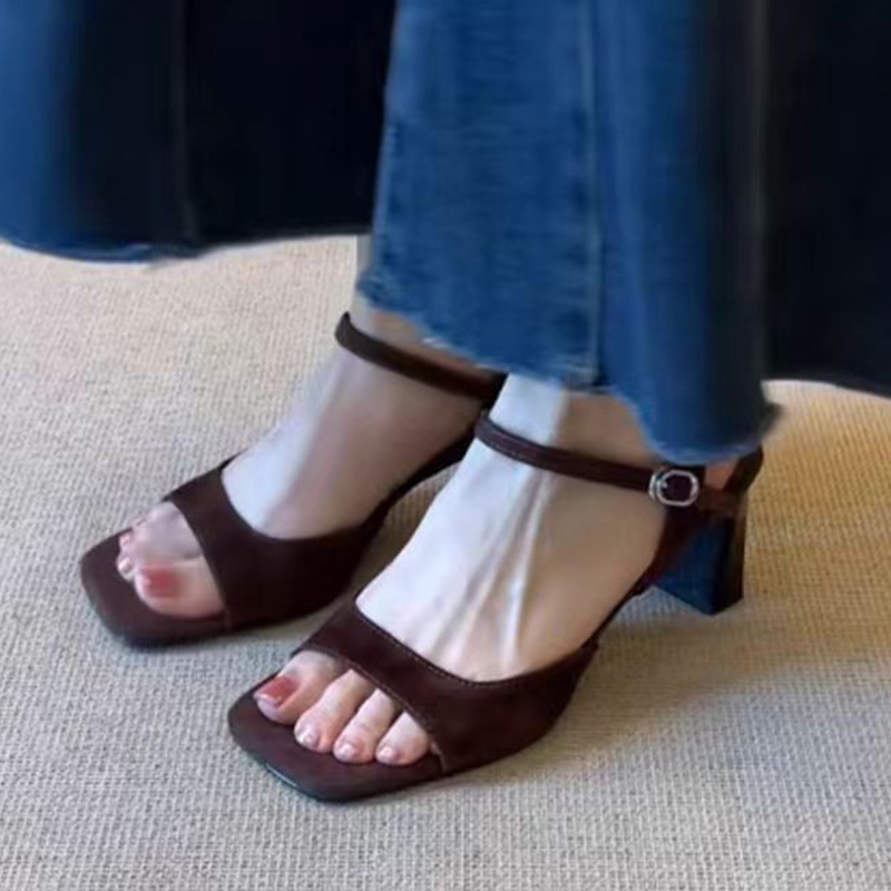 Women Shoes For Walking - 하이힐 여성 샌들 청키 슈즈 패션