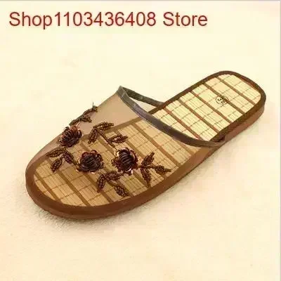 Loafer Flat Women - 여성 세련된 꽃 슬리퍼 플랫 플립