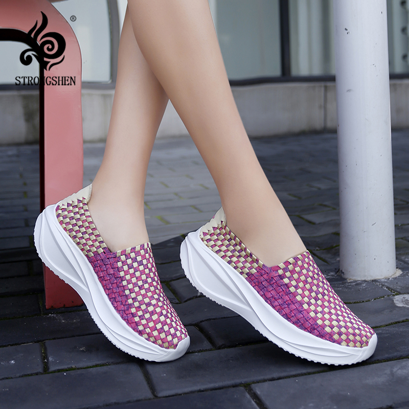 Loafer Flat Women - 여성 짠 신발 로퍼 플랫폼 수제