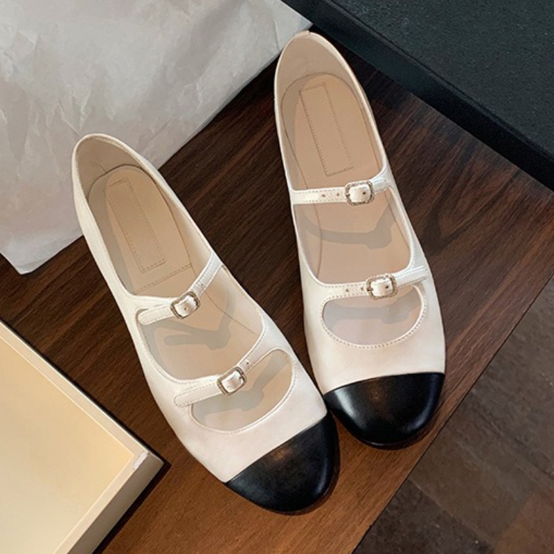 우아한 메리 제인 슈즈 여성 벨트 버클 믹스 컬러 얕은 - Women Shoes Brand 리뷰 및 가격