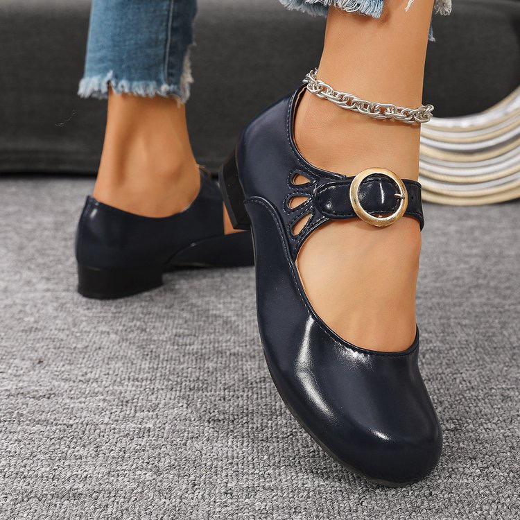여성 패션 새로운 버클 디자인 편안한 로우탑 신발 봄과 - Women'S Shoes Round Toe 리뷰 및 가격