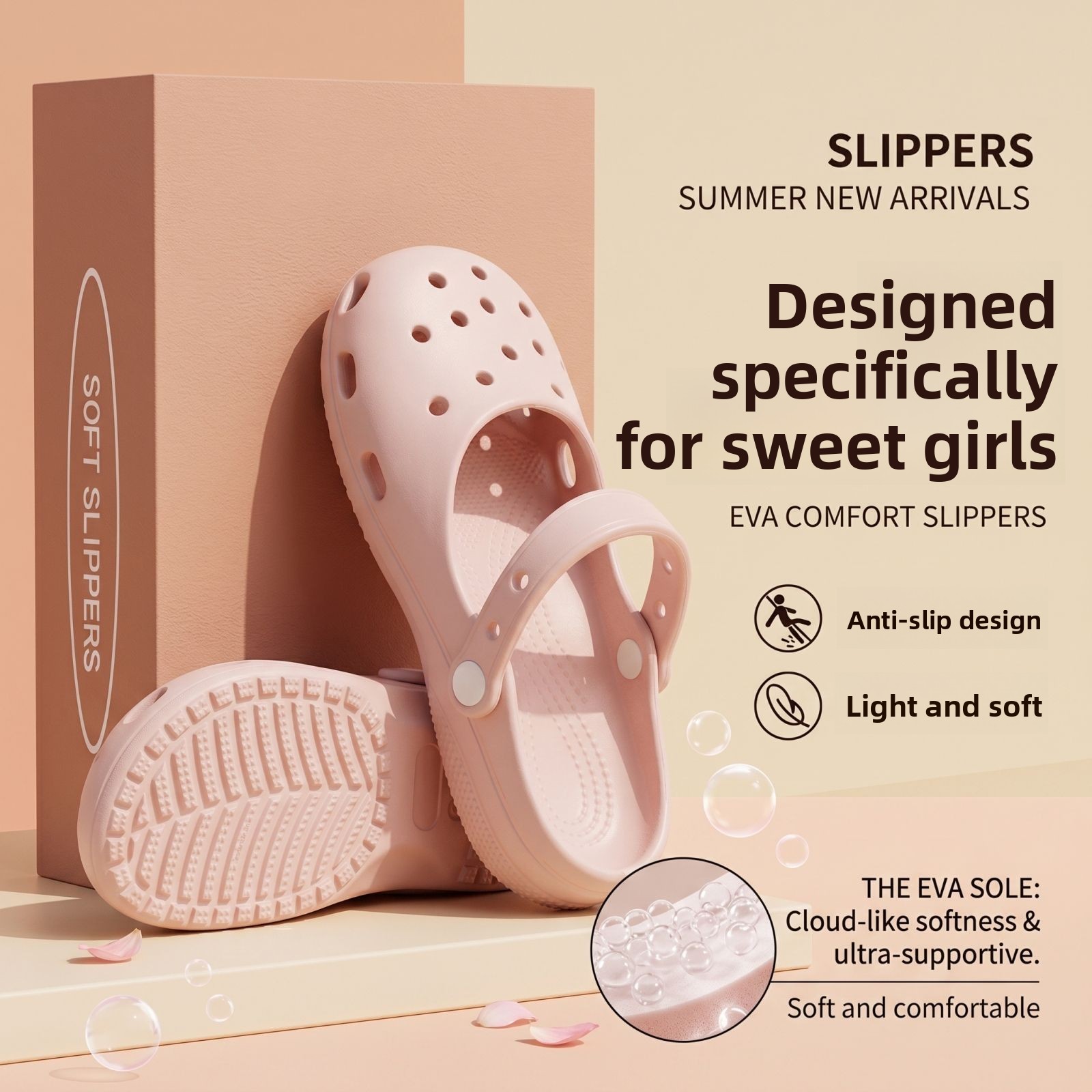 여름 신상 여성용 귀여운 발레 홀 슈즈 레트로 EVA  - Women'S Shoes For Flat Feet 리뷰 및 가격