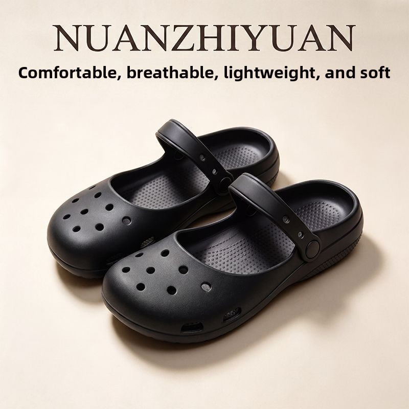 여름 신상 여성용 귀여운 발레 홀 슈즈 레트로 EVA  - Women'S Shoes For Flat Feet 리뷰 및 가격