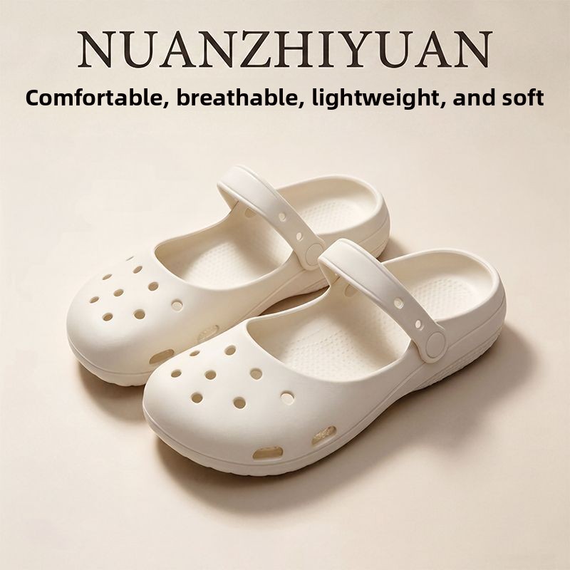 여름 신상 여성용 귀여운 발레 홀 슈즈 레트로 EVA  - Women'S Shoes For Flat Feet 리뷰 및 가격