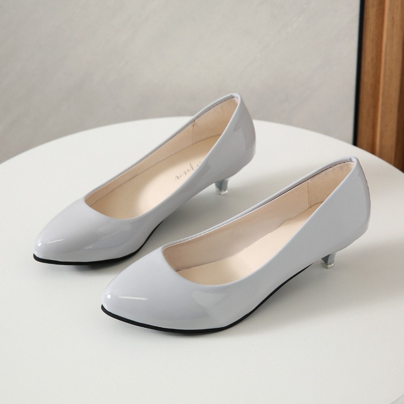 대형 사이즈 35-42 부드러운 여성용 미들힐 싱글 슈 - Women'S Shoes Round Toe 리뷰 및 가격