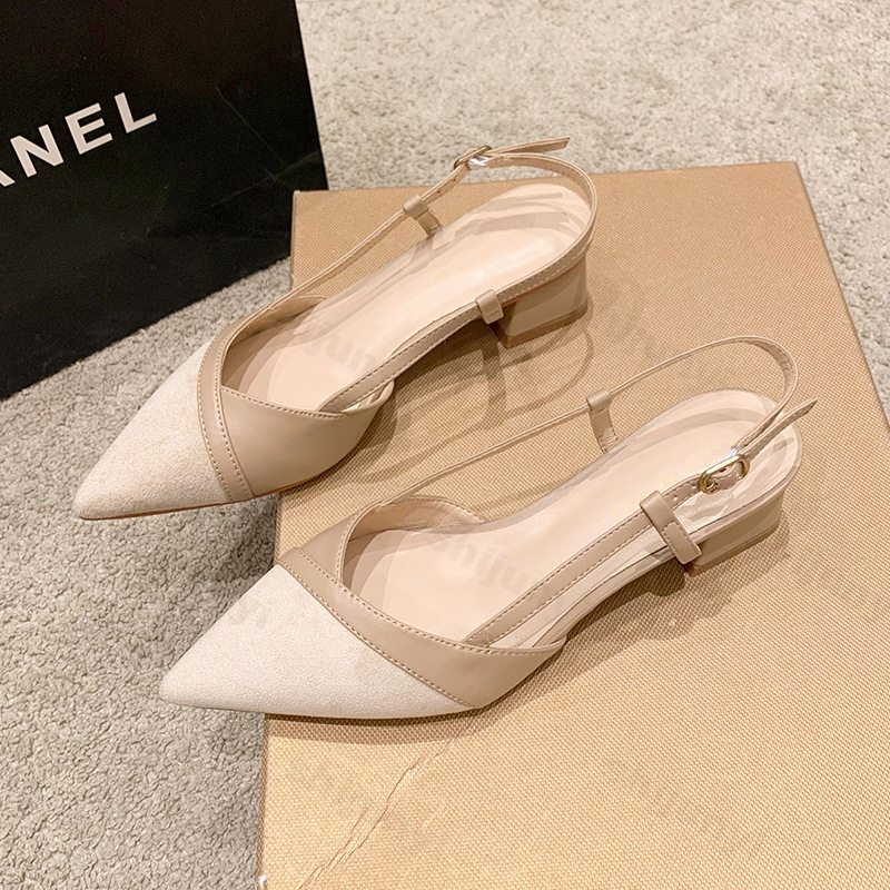 여성 섹시한 Chunky 뒤꿈치 신발 여성 여름 지적  - Women Shoes For Walking 리뷰 및 가격
