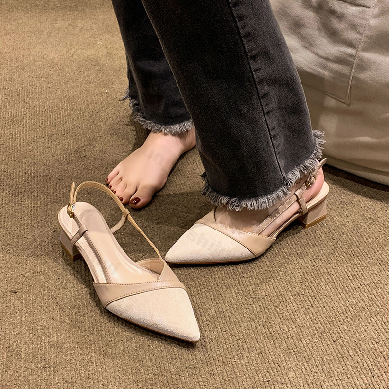 여성 섹시한 Chunky 뒤꿈치 신발 여성 여름 지적  - Women Shoes For Walking 리뷰 및 가격