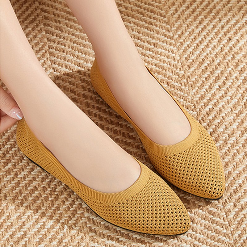 여성 플랫 슈즈 니트 로퍼 부드러운 밑창 가벼운 통기성 - Loafer Flat Women 리뷰 및 가격