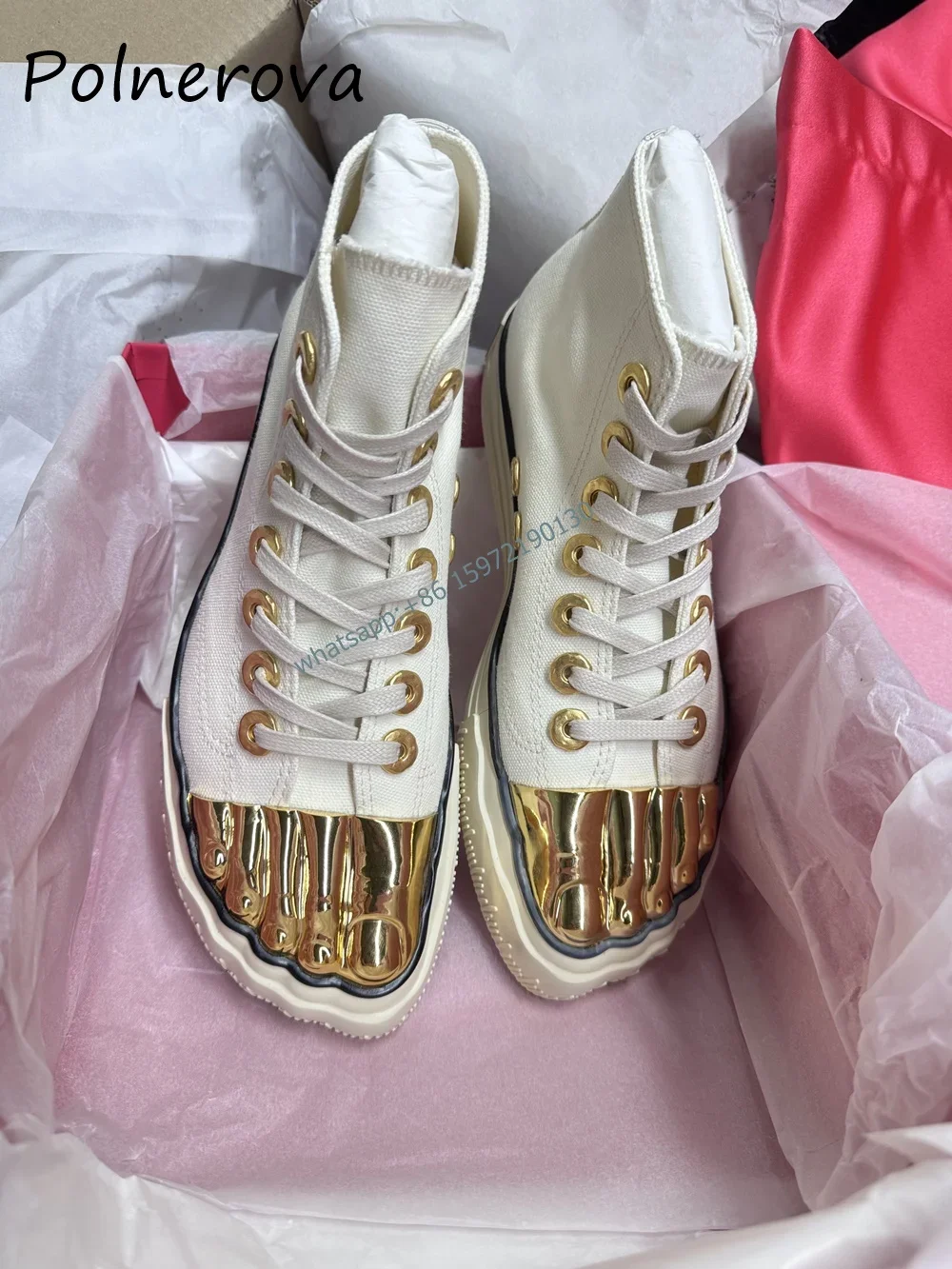 다섯 손가락 금속 발가락 부츠 혼합 색상 높은 증가 크 - Women Shoes Boots 리뷰 및 가격