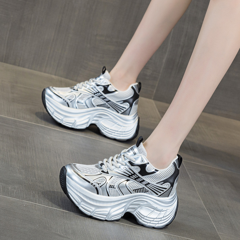 8cm 키높이 숨은 굽 플랫폼 스니커즈 여성 통기성 메 - Women Shoes For Walking 리뷰 및 가격
