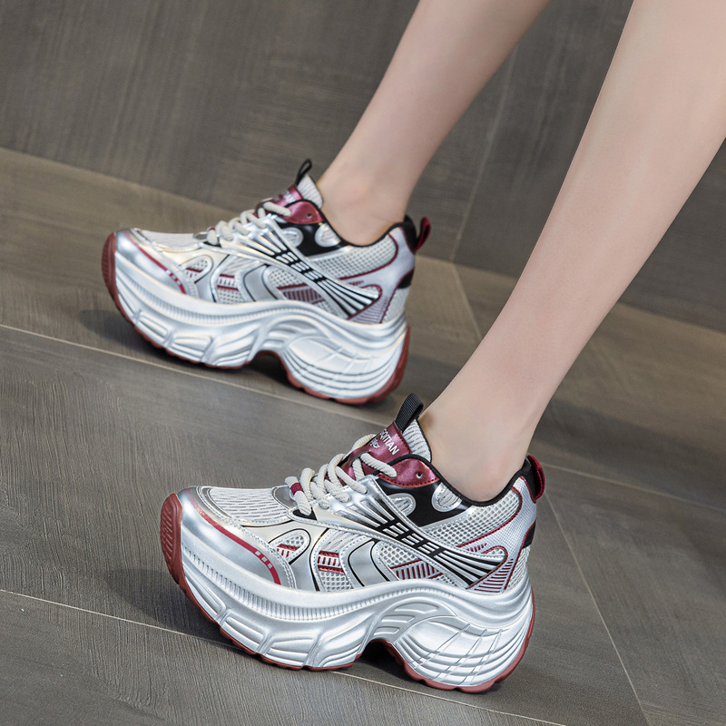 8cm 키높이 숨은 굽 플랫폼 스니커즈 여성 통기성 메 - Women Shoes For Walking 리뷰 및 가격