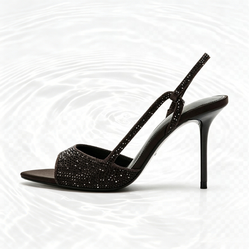 패션 크리스탈 디테일 슬링백 힐 여성 섹시 오픈토 포인 - Women Shoes Brands 리뷰 및 가격
