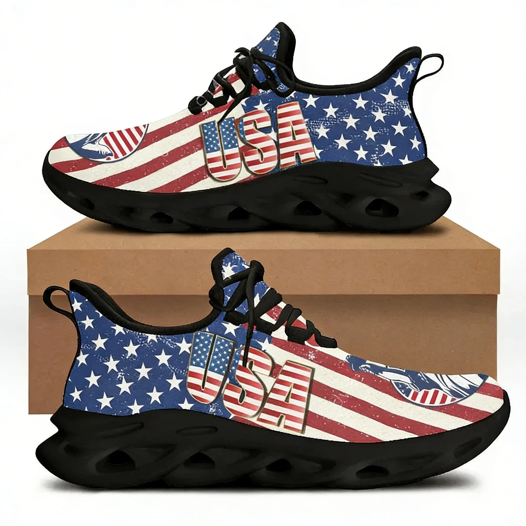7.4 미국 국기 자유의 여신상 프린트 여성용 플랫 슈 - Women'S Shoes Liberty 리뷰 및 가격
