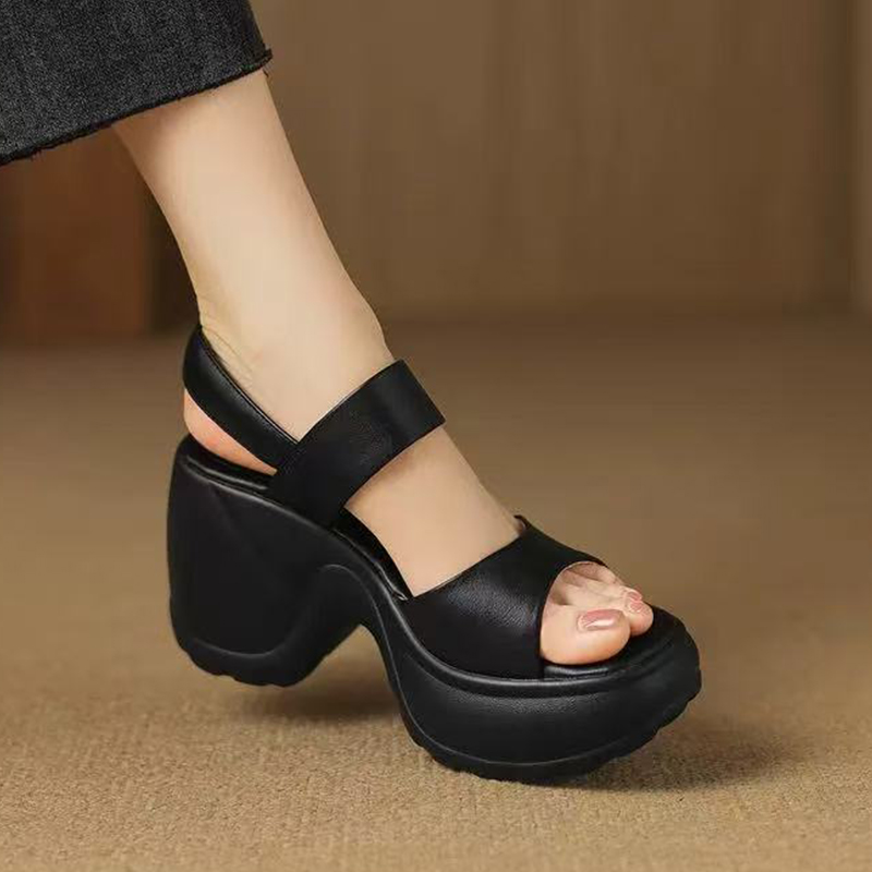 하이힐 여성 샌들 플랫폼 패션 워킹 슈즈 새로운 청키  - Women Shoes For Walking 리뷰 및 가격