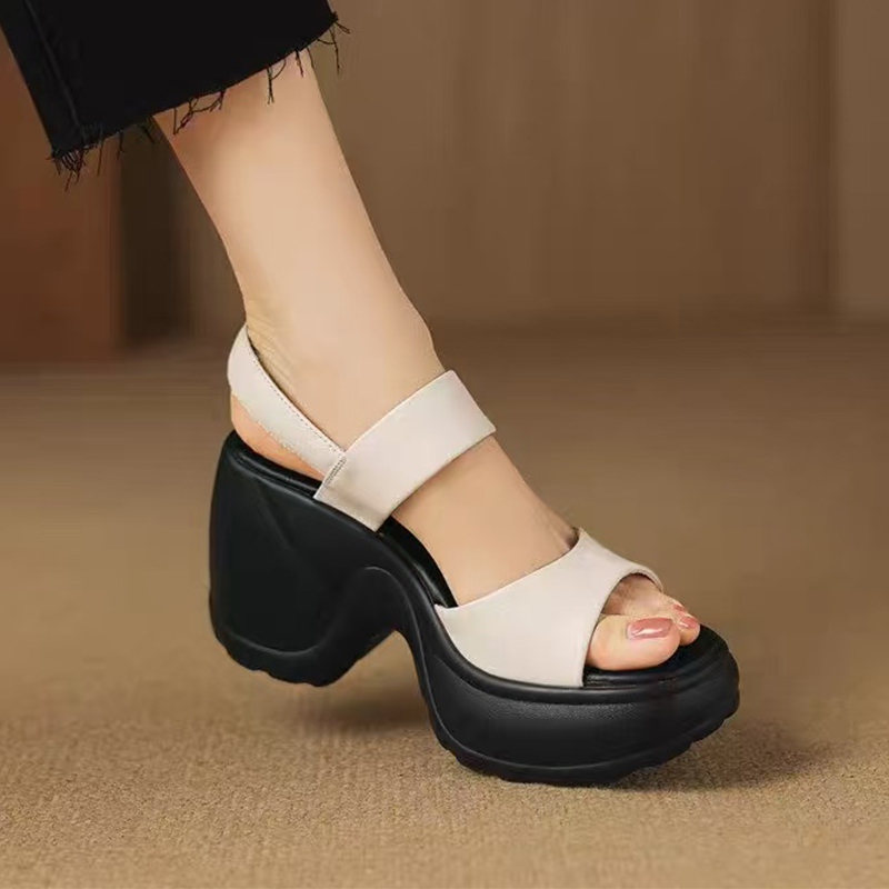 하이힐 여성 샌들 플랫폼 패션 워킹 슈즈 새로운 청키  - Women Shoes For Walking 리뷰 및 가격