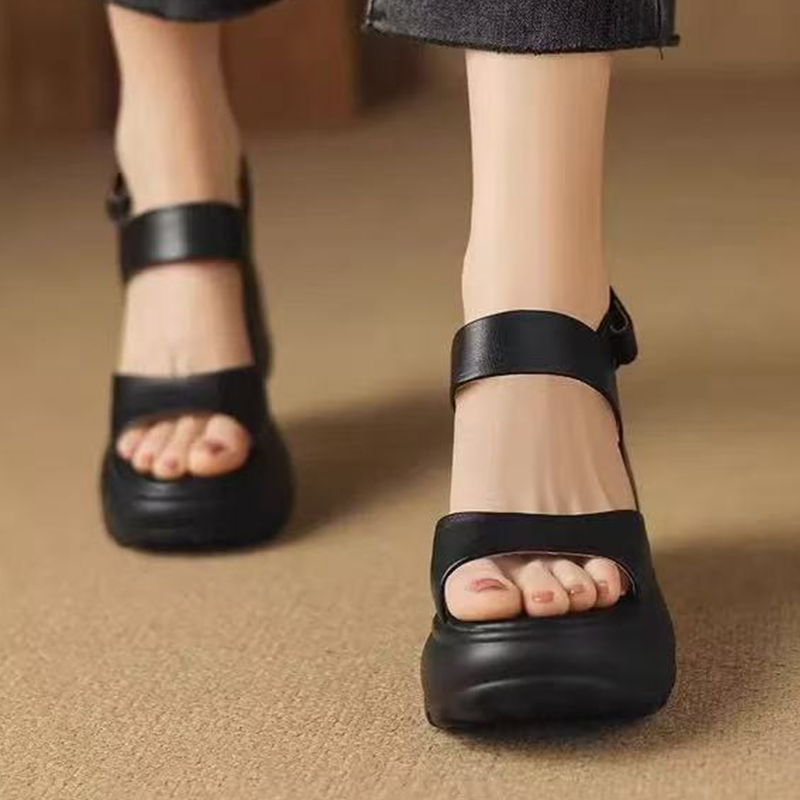 하이힐 여성 샌들 플랫폼 패션 워킹 슈즈 새로운 청키  - Women Shoes For Walking 리뷰 및 가격