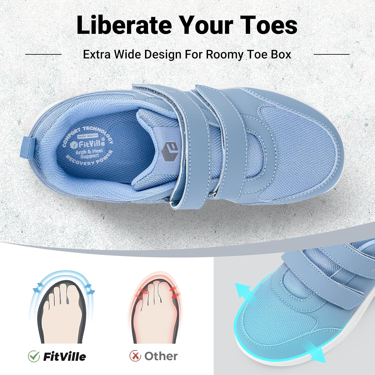 FitVille 여성용 와이드 핏 당뇨병 환자용 워킹  - Women'S Shoes For Wide Feet 리뷰 및 가격