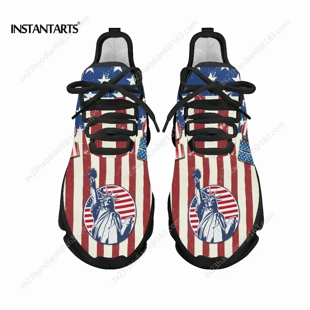 7.4 미국 국기 자유의 여신상 프린트 여성용 플랫 슈 - Women'S Shoes Liberty 리뷰 및 가격
