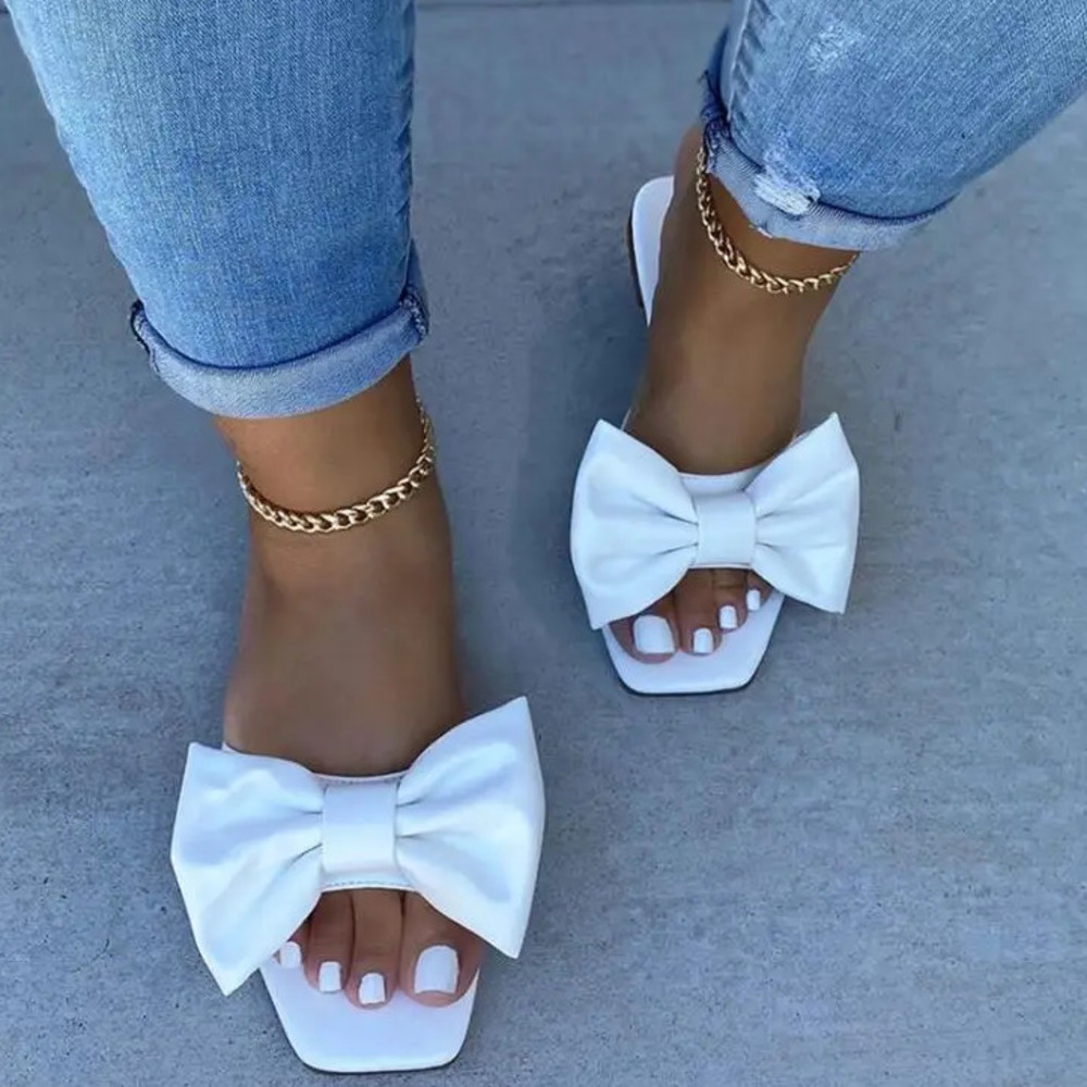 2026 여성용 홈 슬리퍼 여름 야외 플랫 가죽 보우  - Women'S Shoes For Flat Feet 리뷰 및 가격