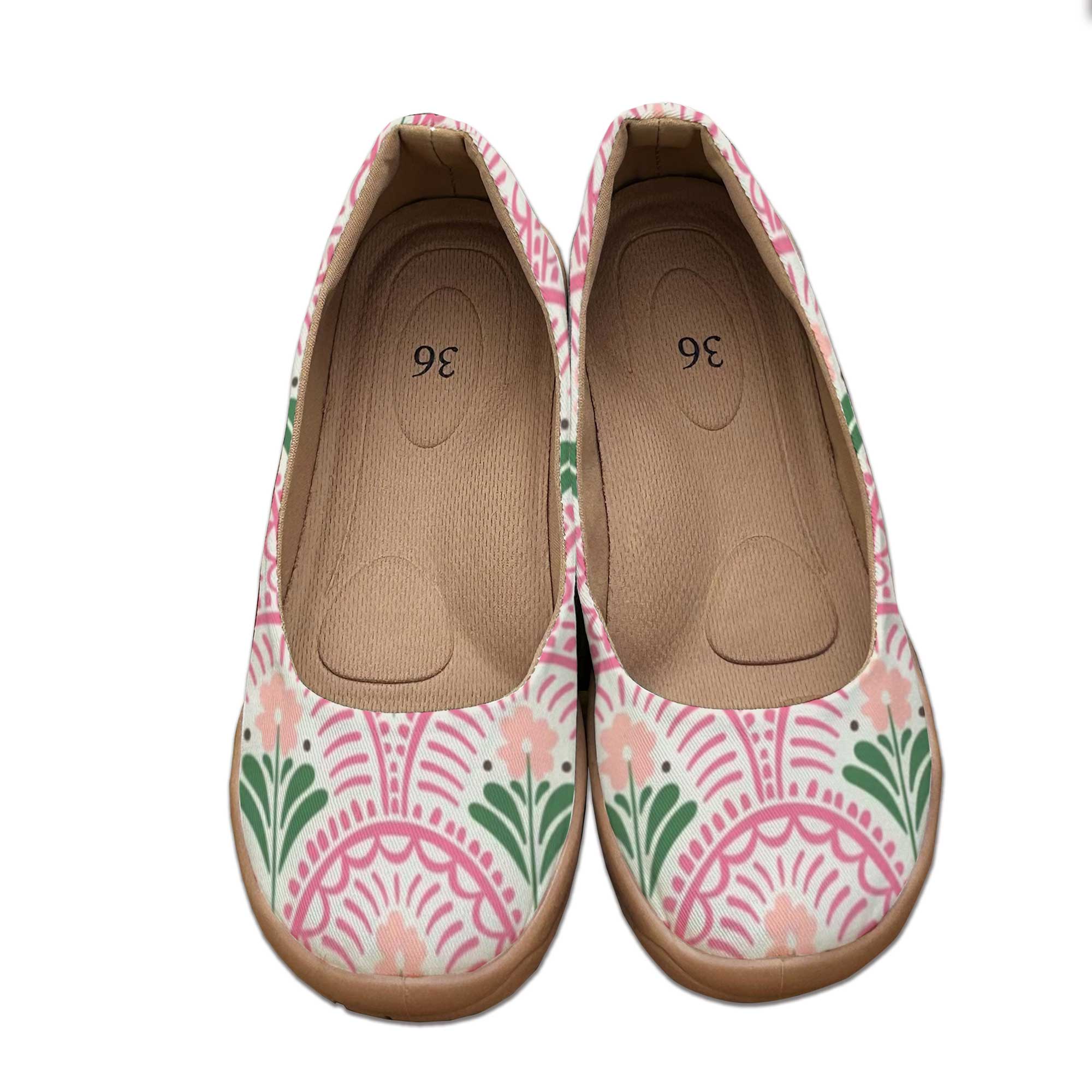 보헤미안 스타일 와이드핏 여성화, 프린트된 부드러운 밑 - Women'S Shoes For Wide Feet 리뷰 및 가격