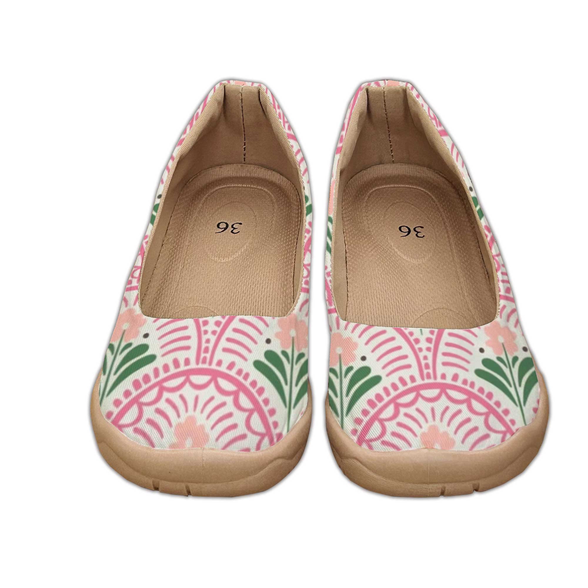보헤미안 스타일 와이드핏 여성화, 프린트된 부드러운 밑 - Women'S Shoes For Wide Feet 리뷰 및 가격