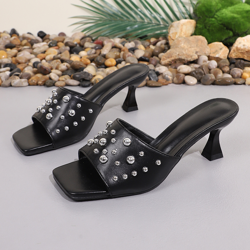 펑크 리벳 장식 하이힐 샌들 여성 2026 여름 Y2K - Women'S Shoes Y2K 리뷰 및 가격