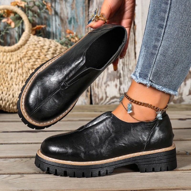 레트로 영국 스타일 여성화 봄 가을 굽 높은 싱글 슈즈 - Women Shoes For Walking 리뷰 및 가격