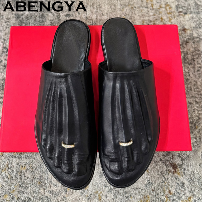 블랙 리얼 가죽 랩 토 로퍼 슬리퍼 여성용 캐주얼 컴포 - Loafer Flat Women 리뷰 및 가격