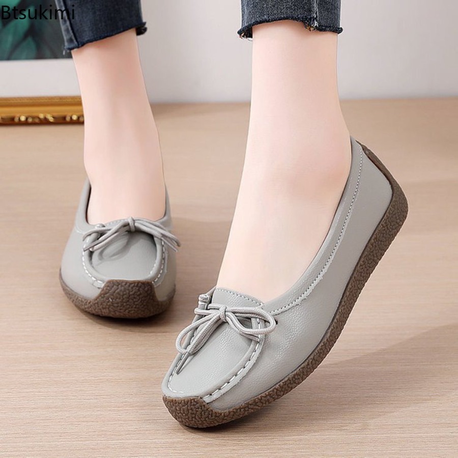 2026년 신상 엄마 신발 편안한 소가죽 힘줄 밑창 여 - Women'S Shoes Round Toe 리뷰 및 가격