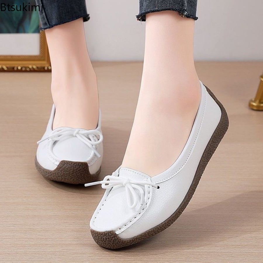2026년 신상 엄마 신발 편안한 소가죽 힘줄 밑창 여 - Women'S Shoes Round Toe 리뷰 및 가격