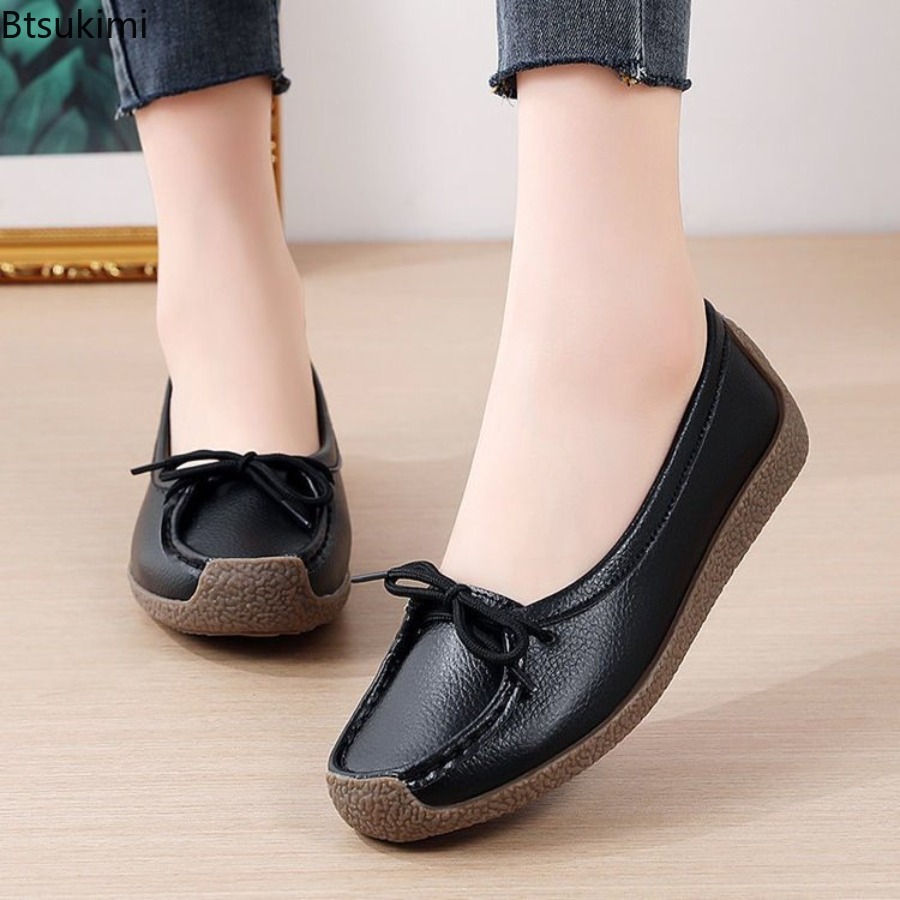 2026년 신상 엄마 신발 편안한 소가죽 힘줄 밑창 여 - Women'S Shoes Round Toe 리뷰 및 가격