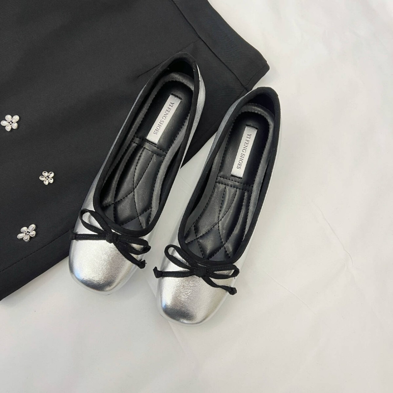 얕은 여성용 부드러운 라운드 플랫 슈즈, 슬라이드 풋웨 - Women'S Shoes Round Toe 리뷰 및 가격