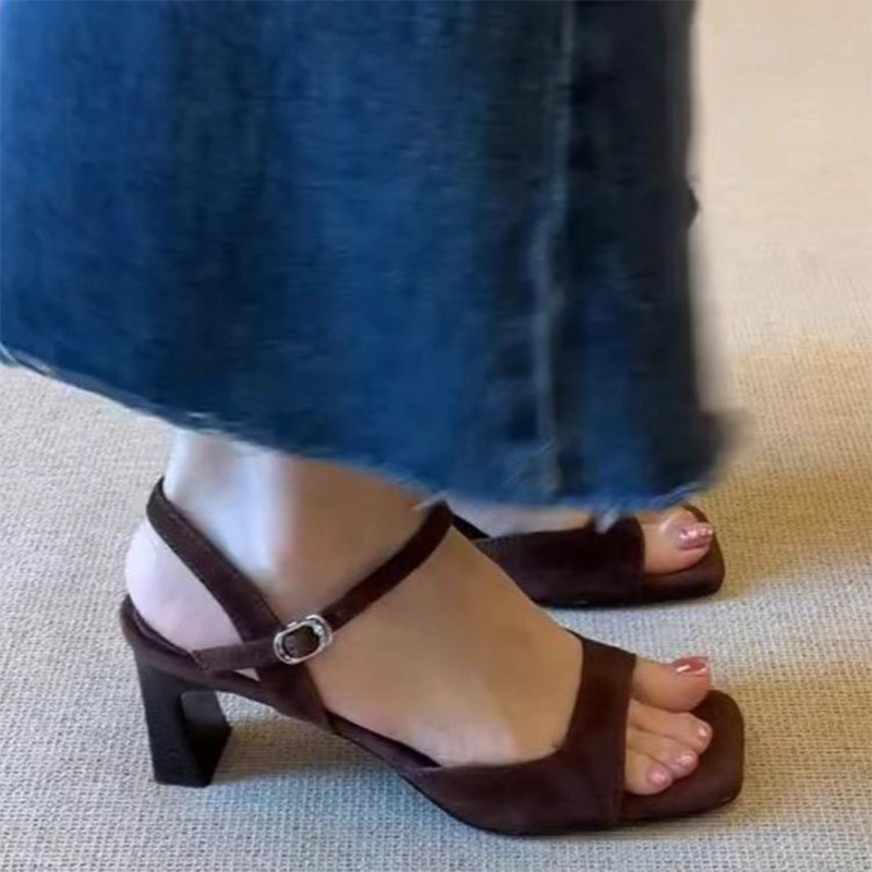 하이힐 여성 샌들 청키 슈즈 패션 슬리퍼 여름 우아한  - Women Shoes For Walking 리뷰 및 가격