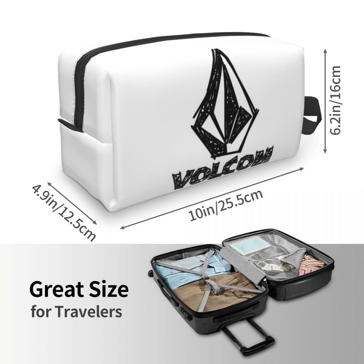 V-Volcom 로고 메이크업 가방 화장품 정리함 보관 - Women'S Shoes Louis Vuitton 리뷰 및 가격