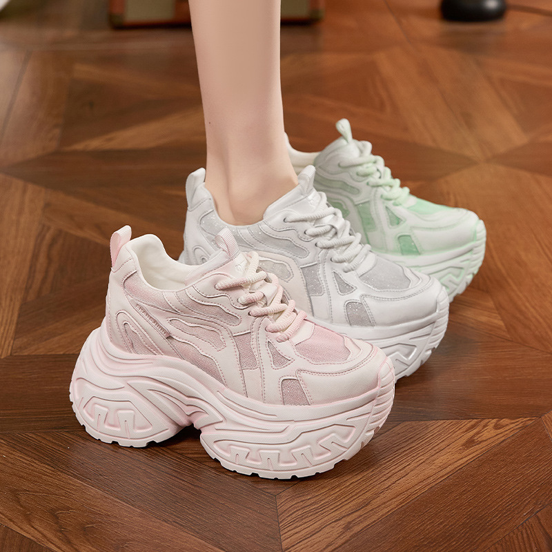 여성 패션 청키 플랫폼 스니커즈 통기성 메쉬 미끄럼 방 - Women Shoes For Walking 리뷰 및 가격