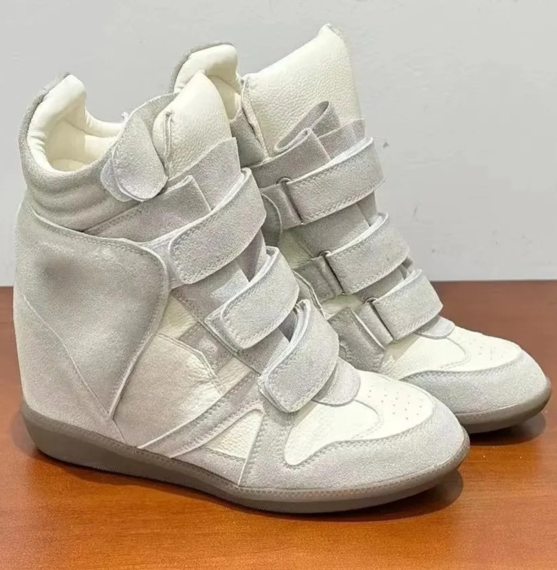 여성용 히든 웨지힐 하이탑 스니커즈 스웨이드 가죽 스플 - Women Shoes For Walking 리뷰 및 가격