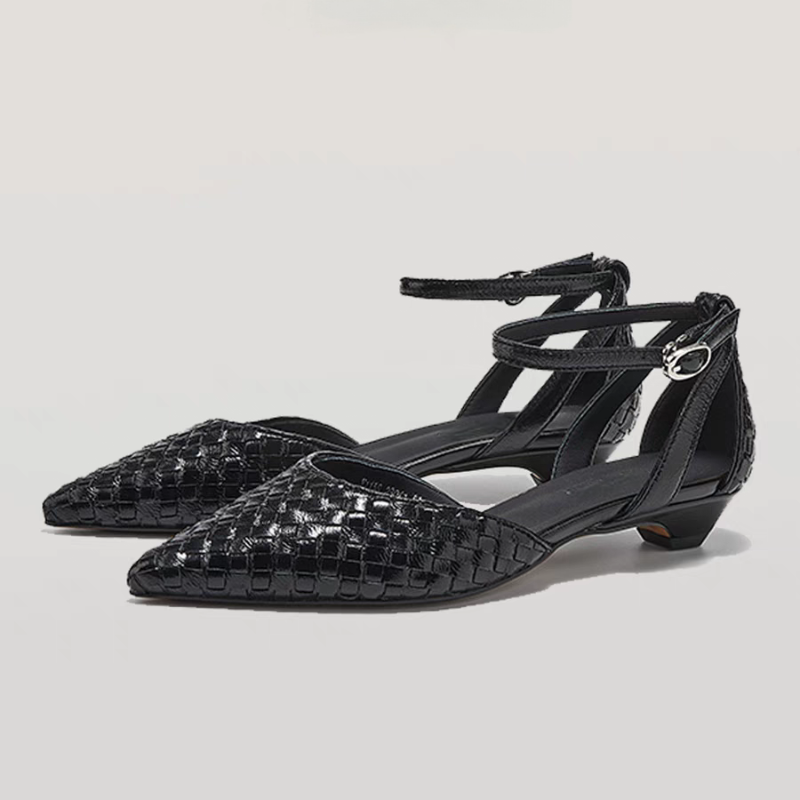 뾰족코 낮은 굽 여성 우아한 샌들 슈즈 여성 2025  - Women Shoes Brand 리뷰 및 가격